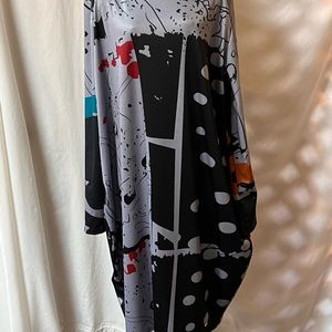 Women’s Misslook 2XL gray modern tunic dress